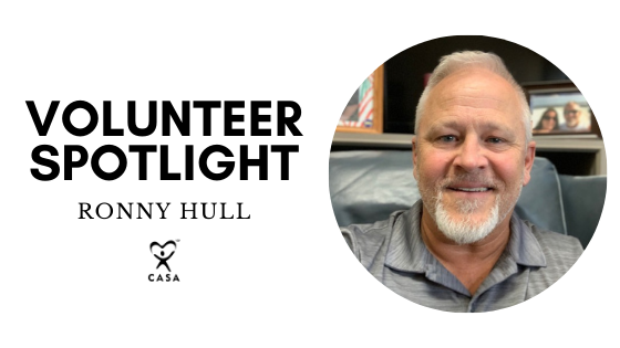 Volunteer Spotlight. Ronny Hull. Close Up.